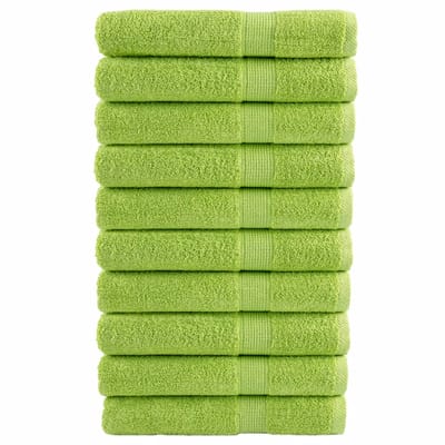 vidaXL - Saunadoeken - SOLUND - 10 - st - 600 - g/m² - 80x200 - cm - appelgroen