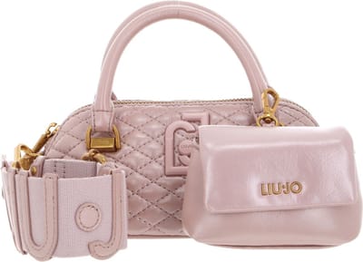 LIU JO Schoudertas Handtas Achala Crossbody Rose Smoke Metallizz Oud roze
