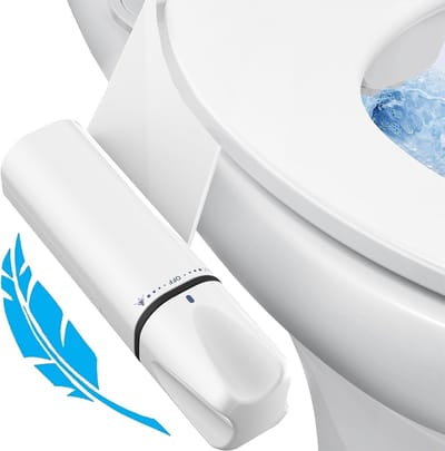 bidet-Bidet voor in het toilet-Met 2 sproeikoppen-Bidet installatie-Zelfreinigende bidetsproeier - instelbare waterdruk-Eenvoudig te installeren-Toilet bidet opzetstuk - Wordt geleverd met een installatievideo-bidet