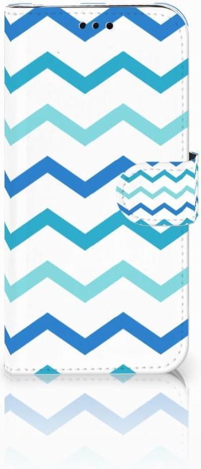 Samsung Galaxy J5 2017 Telefoon Hoesje Zigzag Blauw