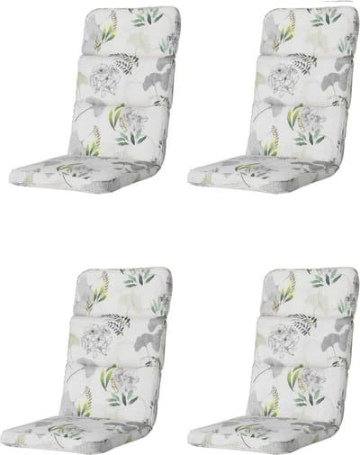 Madison - Tuinkussen - Universeel - Lage Rug - 4 st. - Emmy Excellent - 105x50cm - Tuinstoelkussens - Standenstoel