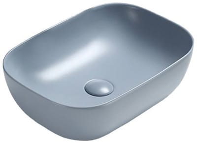 Mexen Rita opbouw wastafel 45 x 32 cm, grijs-blauw mat - 21084569