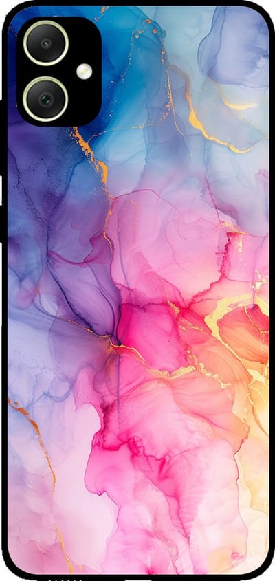 Smartphonica Telefoonhoesje geschikt voor Samsung Galaxy A05 met marmer opdruk - TPU backcover case marble design - Regenboog geschikt voor Samsung Galaxy A05