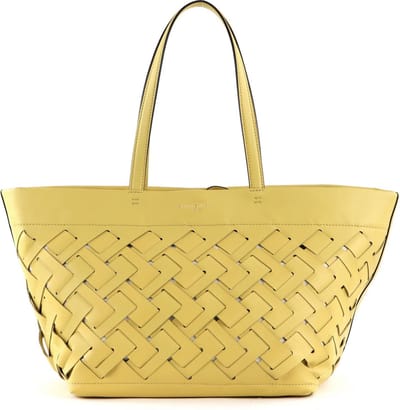 GIANNI CHIARINI Leren Schoudertas Nur Shopper Sunny Geel