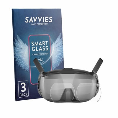 3 Stuks Savvies Screenprotector - geschikt voor DJI Goggles N3 (Lens) - beschermfolie glas transparant