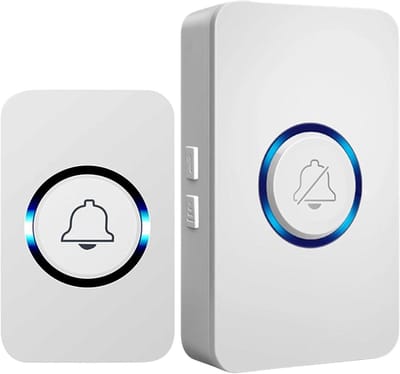 Draadloze Deurbel - Intelligente Bel - Bezoekers Ontvangen - Instelbaar Volume - 150m Bereik - Wit