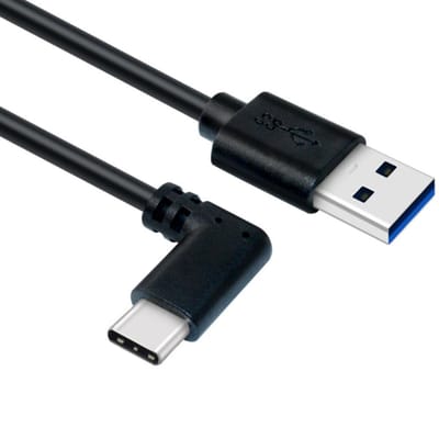 USB C naar USB A kabel | Laadsnelheid 5V / 3A / 15 watt | USB 3.2 gen 1 | 5 Gb/s | Male to male | Zwart | 1 meter | Allteq