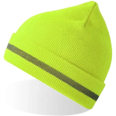 Atlantis Headwear - Workout Beanie Recycled - Yellow Fluo - One Size