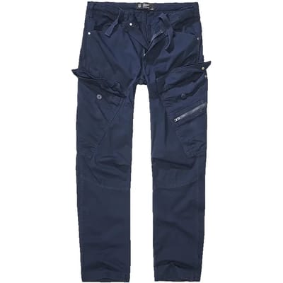 Brandit - Adven Slim Fit Cargobroek - L - Donkerblauw