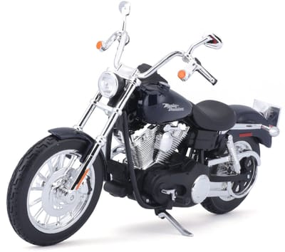 Maisto Harley-Davidson Dyna - Modelauto - Schaal 1:12 - Donker Blauw Metallic