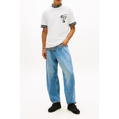 Tommy Hilfiger Regular City Sign Ss Tee Ecru Taglia: S | T-shirt stampate Outlet | Uomo | Marrone