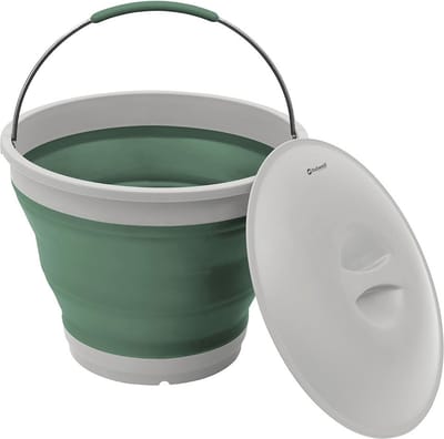 Outwell - Emmer - met - deksel - Shadow - inklapbaar - rond - groen