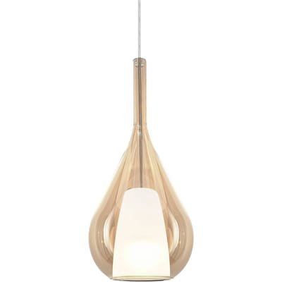 Ideal Lux hanglamp Kalique 3, amberkleurig, Ø 18 cm