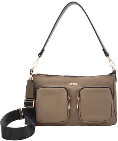 L.CREDI schoudertas Penelope Crossbody Bag Forest olijfgroen