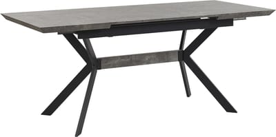 BENSON - Uitschuifbare eettafel - Lichtgrijs - 80 x 140/180 cm - MDF