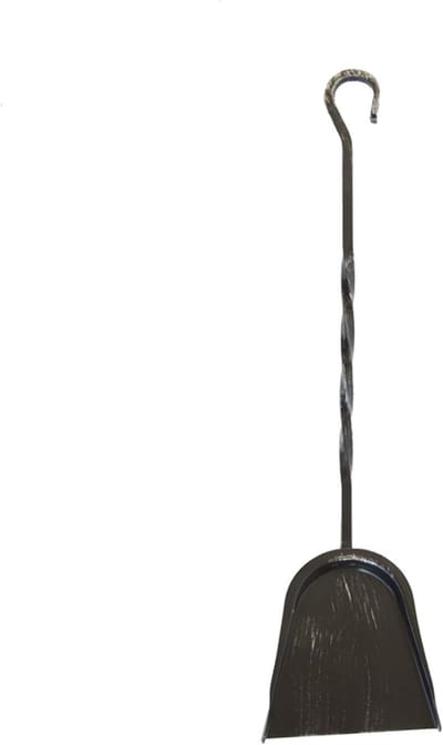 Haard Schep - Vuurplaats Gereedschap - Haard Onderhoud - Handgesmeed Ijzer - 60 cm Lengte - Zwart