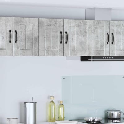 vidaXL - Wandkast - LUCCA - Betongrijs - 30 - x - 31 - x - 40 - cm - Bewerkt - hout