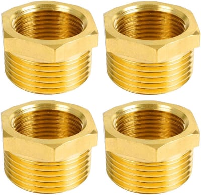 4 pieces 1 to 3/4 inch brass adapter adapter (Ag Ø 32 mm x Ig Ø 25 mm), reducer Ag/Ig, male thread on nipple female - ShopVlot