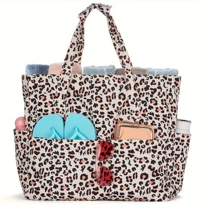 Livano Strandtas - Ibiza - Tas - Tote Bag - Shopper - Dierenprint