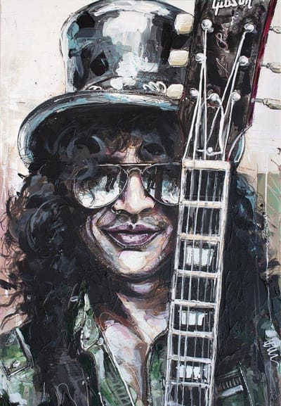Passionforart.eu Guns N' Roses Slash Poster - Digitale print 30 x 40 cm