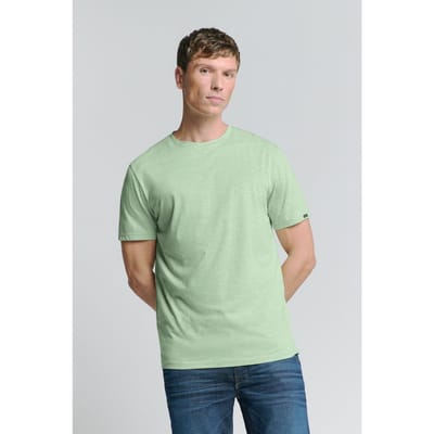 No Excess T-shirt Crewneck Melange Mint Größe: L | Basic T-Shirts Outlet | Herren | Cyan