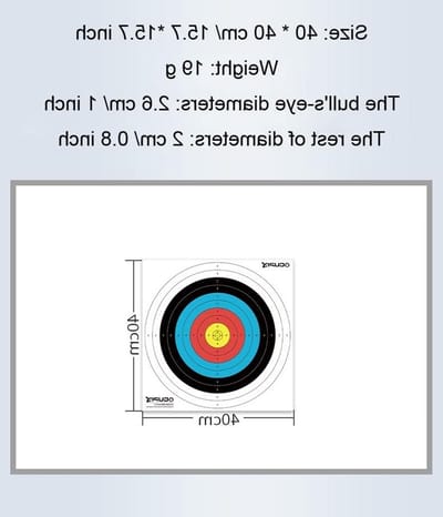 Dartboard papier reserveaccessoires voor darttraining - 10 stuks van 40 x 40 cm, ideaal voor precisietraining en verbeter je score
