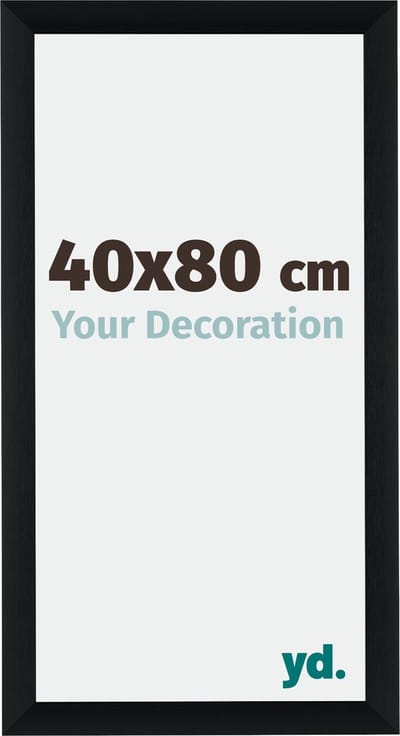 Your Decoration - Fotolijst 40x80 cm - Aluminium - Zwart Geborsteld - Tucson