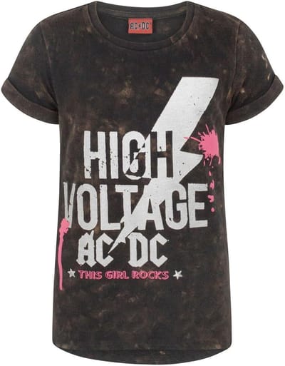 Kinder T-shirt - Muziek Shirt - Dagelijks Gebruik - Acid Wash Stijl - Zwart