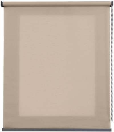 Storesdeco - Premium doorschijnend rolgordijn met aluminium afwerkingen, Beige 45x180 cm