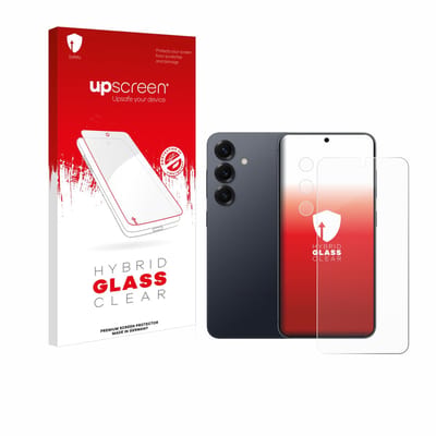 upscreen - Screenprotector voor Samsung Galaxy S25 (Voor+Camera) - Folie Beschermfolie Beschermglas transparant