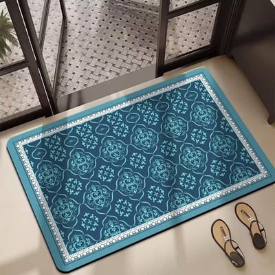 Tapis de salle de bain, toilettes, tapis antidérapant, boue de diatomées, tapis de porte de salle de bain, tapis de pied doux absorbant à séchage rapide 40*60cm gray
