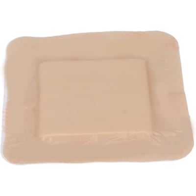 Adhésif en Gel de Silicone Bordé Hautement Absorbant Favorise la Guérison Pansements Mousse pour Plaies beige