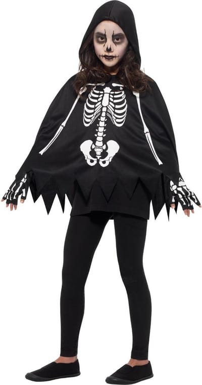 Smiffys - Skeleton Kit Kinder Kostuum - Zwart/Wit