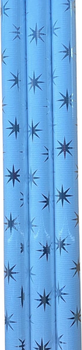 FESTIVE GIFTS Inpakpapier - Cadeaupapier - 200 x 70cm - 3 rollen - Kerst - Luxe Cadeauverpakking - Kleurrijk