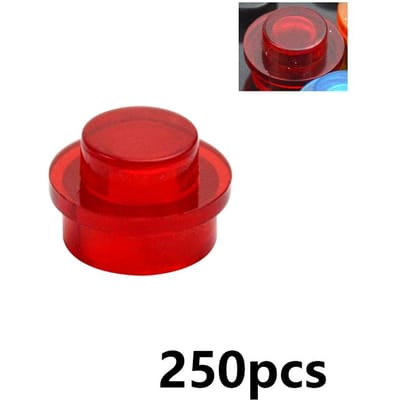 250 Stuks MOC Bouwstenen 4073 6141 15570 Rond 1x1 Stip DIY Bouwstenen Speelgoed voor Kinderen