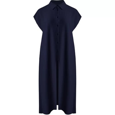 Lange crêpe jurk voor dames Mat Fashion