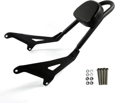 Passagierskussen Motorfiets - Sissybar Kussen - Comfortabele Ritten - Waterdicht Leer - 3.3 kg - Zwart