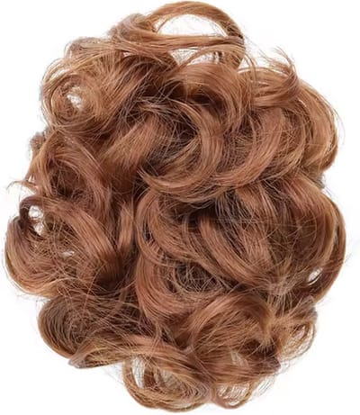 CHPN - Haarstukje - Messy Bun Wrap - Extension - Clip-In Twist Bun - Hair Extensions - red bun - Rood/bruin gemixt haarstukje