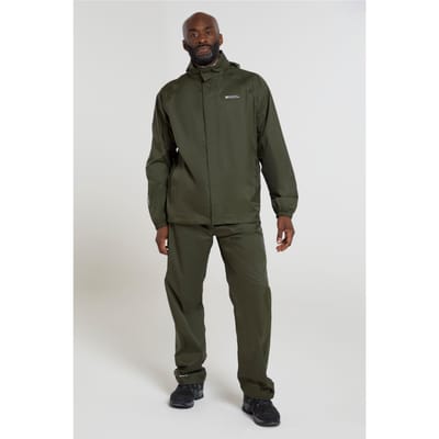 Mountain Warehouse Heren Pakka waterdichte overbroek (Kaki Groen)