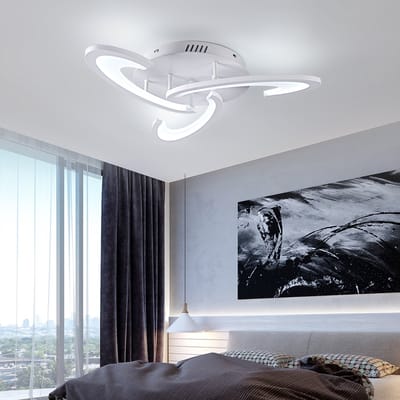 3 Kop Plafondlamp - Kroonluchter - Wit - Woonkamerlamp - Moderne lamp - LED Plafondlamp - Plafonniere