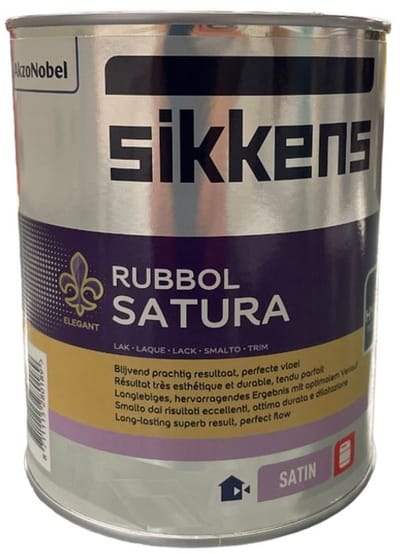 Sikkens Sikkens Rubbol Satura - Extreem kras en slijtvaste solventgedragen lak - 1 L - RAL 9010 Pure White ( gebrokenwit)
