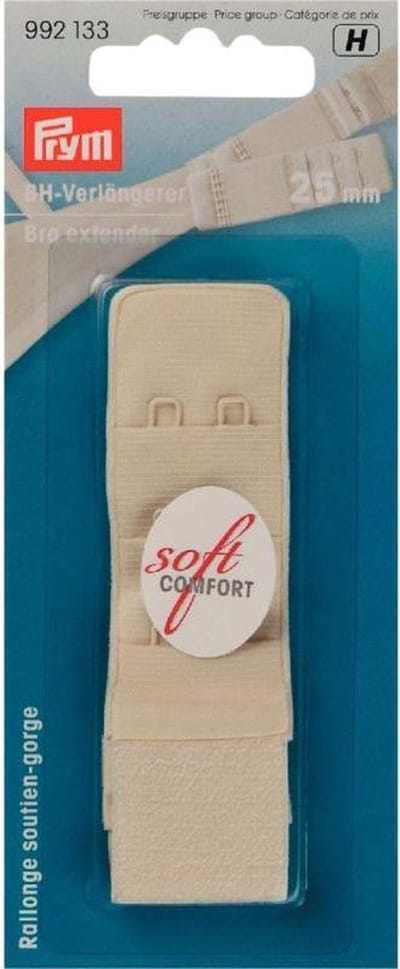 PRYM BH-verlengstuk 25 mm 3 x 2 haken champ. 992133 - Lingerie accessoires - Prym