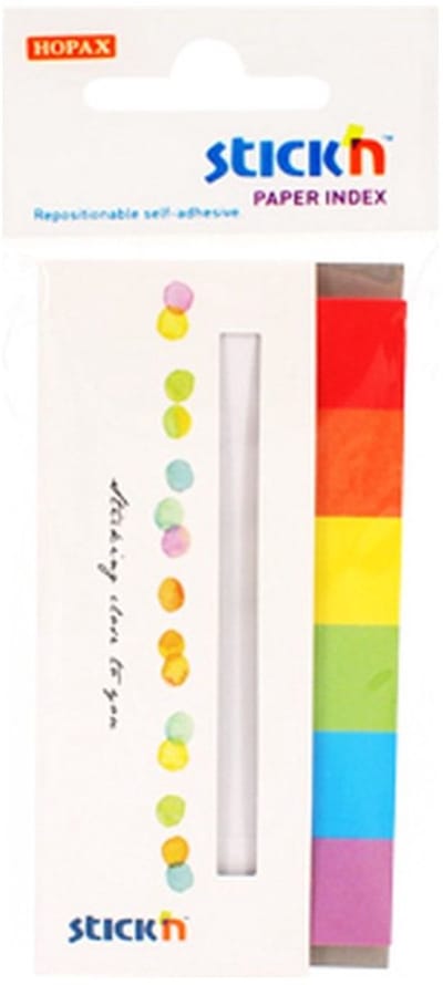 Stick'n papieren markeerstroken - Bladwijzer - 45x15mm - 180 Index tabs totaal