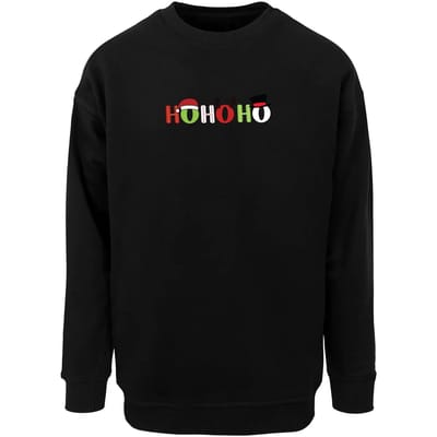 Merchcode - Christmas Ho Ho Ho Crewneck sweater/trui - XL - Zwart