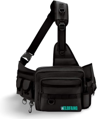 Vis Tassen - Accessoire Tas - Vissen Organiseren - Waterdicht Materiaal - 34 x 27 cm - Zwart