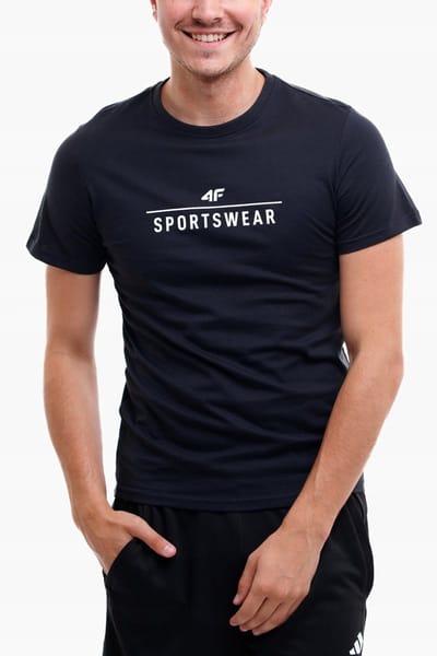 4F T-shirt Heren - Blauw - Katoen - Maat S