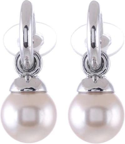 Behave - Oorbellen - Oorstekers - Oorhangers - Hangende parel - Klassiek - Lengte 3 cm - Pareldikte 1,2 cm