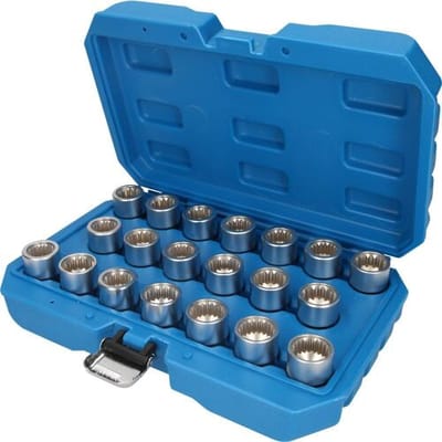 Brilliant Tools BT691330 Velgenslot-assortiment voor Porsche, 20-delig