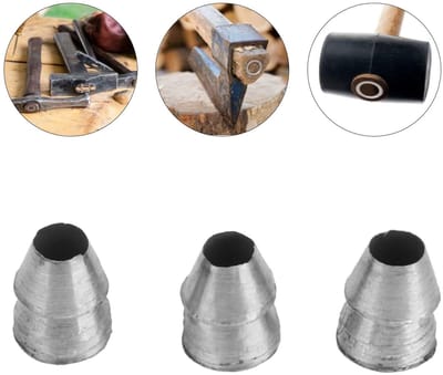 Dailygoods- Wiggen Set van 20 Stuks - Ronde Handvatten - Stalen Hamer Accessoires - Duurzaam Staal - Versterkingsdesign - Geschikt voor Timmerlieden - Bijlwig