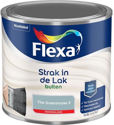 Flexa - Strak In De Lak Buitenlak Hoogglans - The Greenhouse 2 - Mengverf - 500 Ml